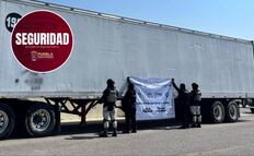 Policía Estatal y Guardia Nacional recuperan tractocamión robado