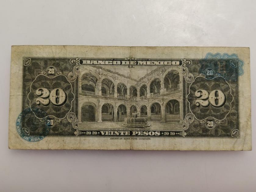 Billete de 20 pesos La Corregidora