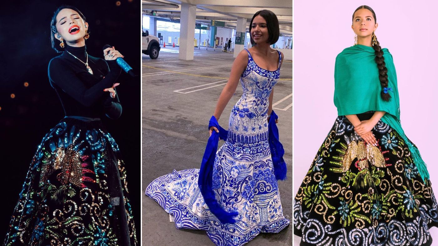 Ángela Aguilar, de china poblana y talavera. Sus vestidos que evocan a  Puebla | El Universal Puebla