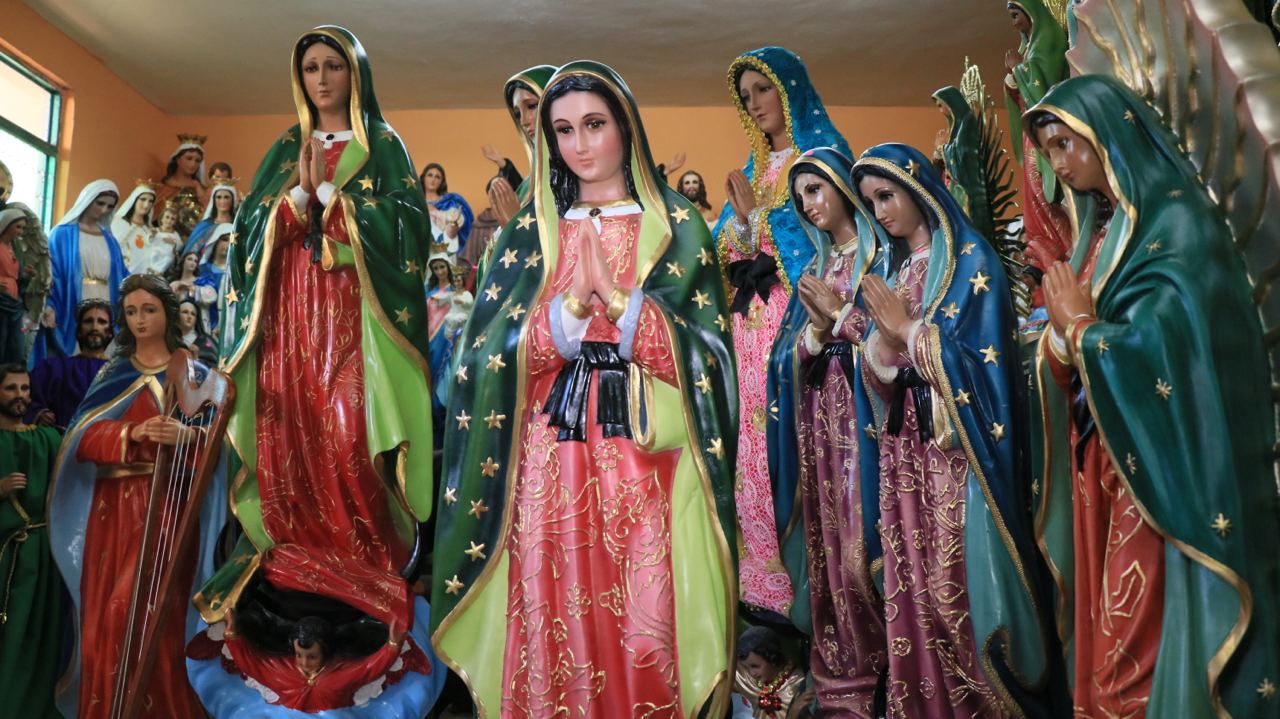 Baja 50% venta de imágenes de la Virgen de Guadalupe en Puebla