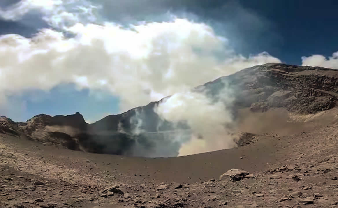 Cráter del Popocatépetl