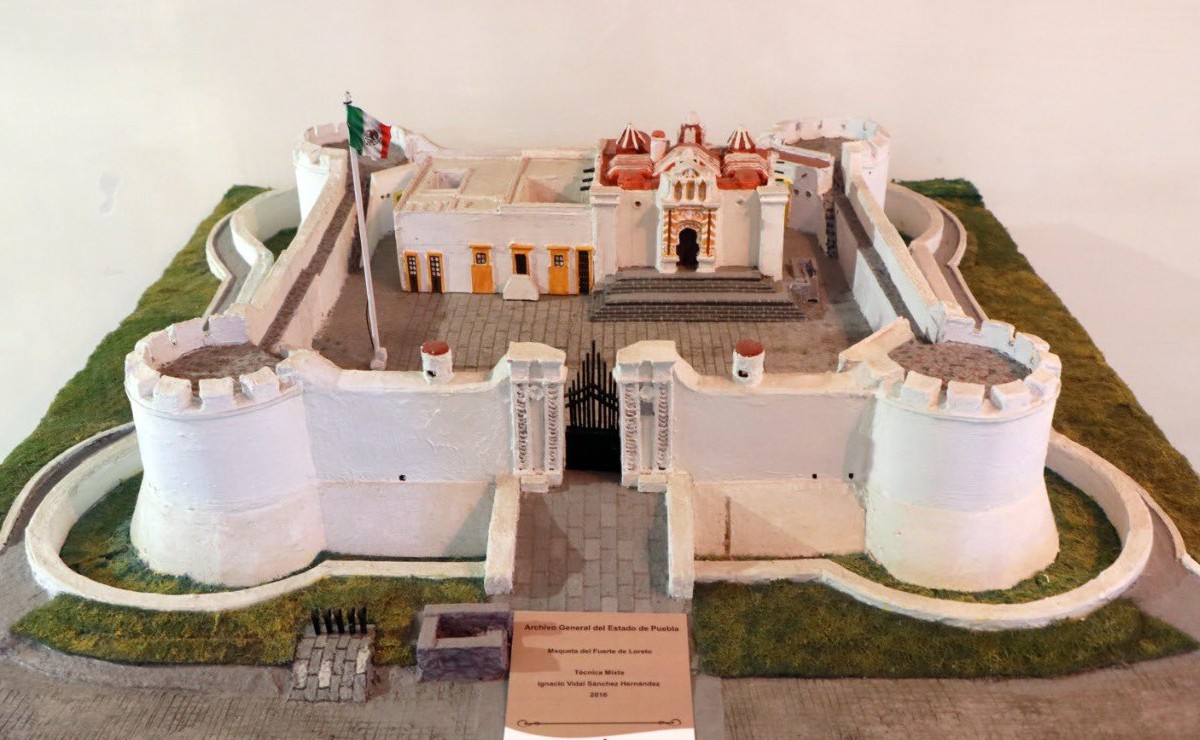 Hay exposición de documentos originales y planos de la Batalla de Puebla