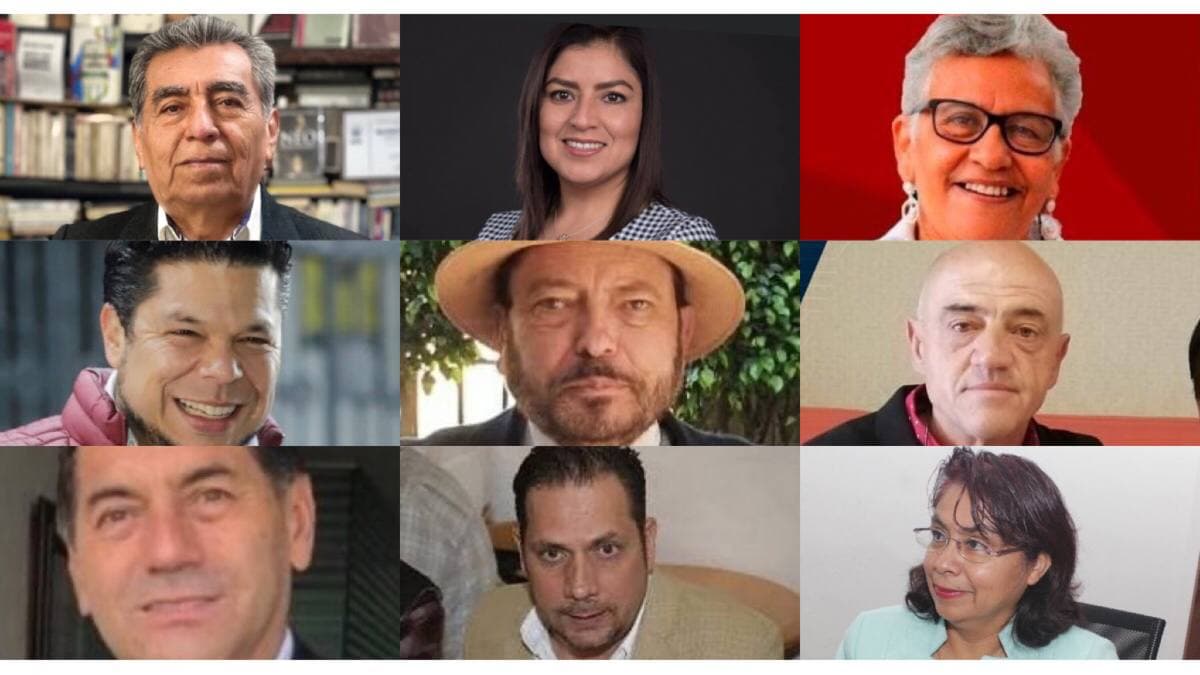 Aspirantes a la candidatura de Morena a la presidencia municipal de Puebla Imagen: Especial