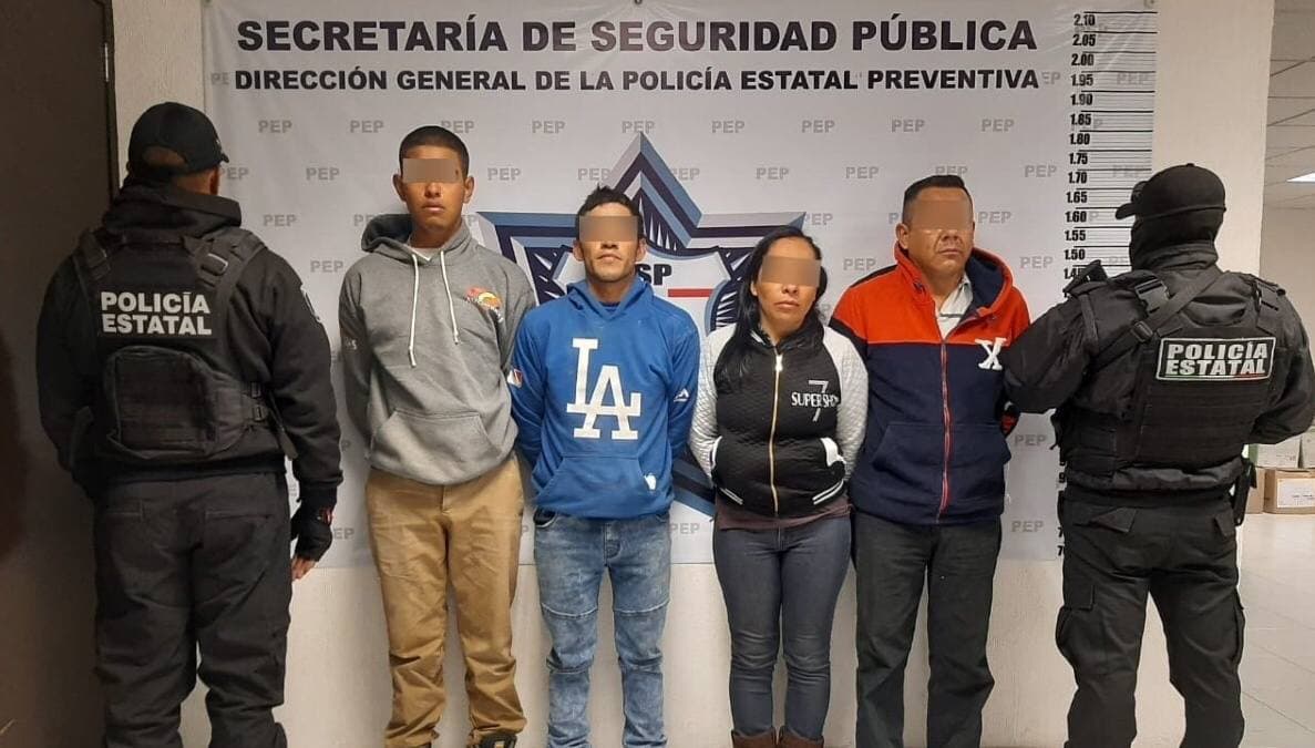 Detienen a 4 acusados de distribuir droga FOTO: Gobierno del estado