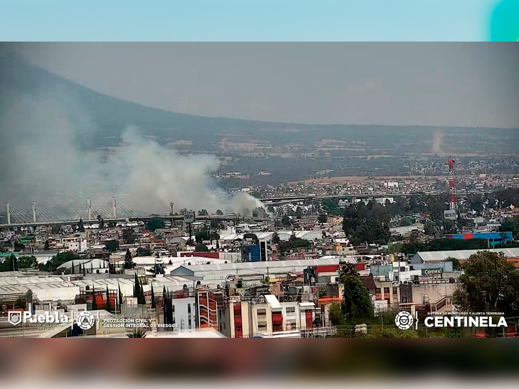 Se registra incendio en Villa Frontera, Puebla