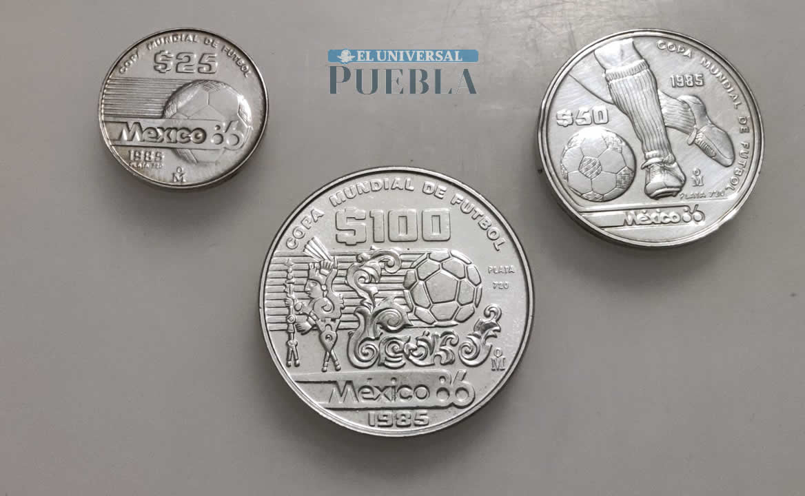 Monedas de plata del Mundial M&eacute;xico 86